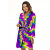 Illusion Optical Psychedelic Radiant Women's Robe-grizzshop