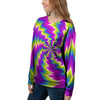 Illusion Optical Psychedelic Radiant Women's Sweatshirt-grizzshop