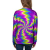 Illusion Optical Psychedelic Radiant Women's Sweatshirt-grizzshop