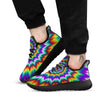 Illusion Optical Psychedelic Spiral Black Athletic Shoes-grizzshop