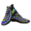 Illusion Optical Psychedelic Spiral Black Athletic Shoes-grizzshop