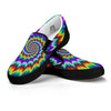 Illusion Optical Psychedelic Spiral Black Slip On Shoes-grizzshop