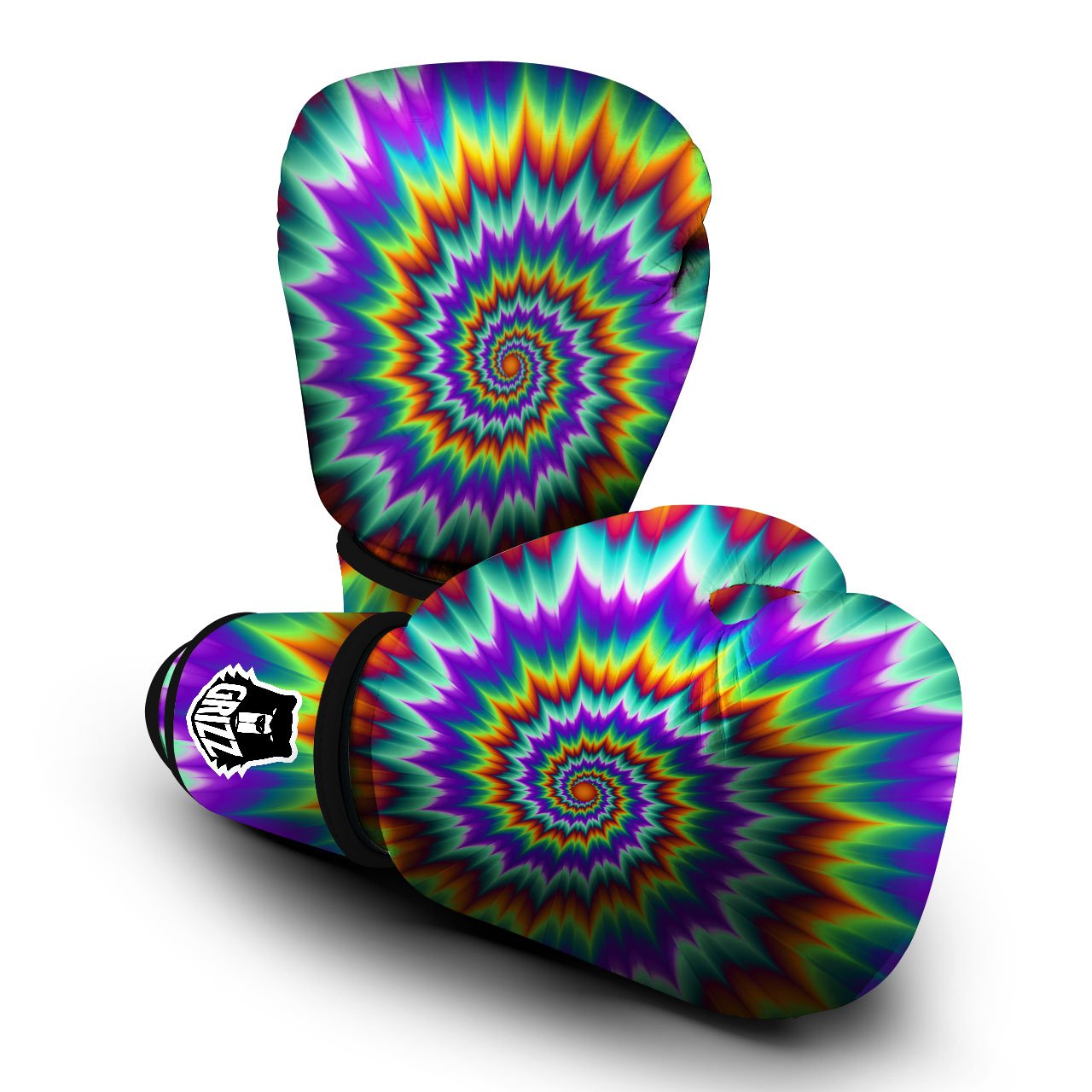 Illusion Optical Psychedelic Spiral Boxing Gloves-grizzshop