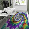 Illusion Optical Psychedelic Spiral Floor Mat-grizzshop