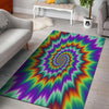 Illusion Optical Psychedelic Spiral Floor Mat-grizzshop