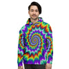Illusion Optical Psychedelic Spiral Men's Hoodie-grizzshop