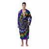 Illusion Optical Psychedelic Spiral Men's Robe-grizzshop