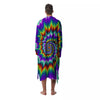 Illusion Optical Psychedelic Spiral Men's Robe-grizzshop