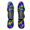 Illusion Optical Psychedelic Spiral Muay Thai Shin Guards-grizzshop