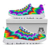 Illusion Optical Psychedelic Spiral White Sneaker-grizzshop