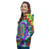 Illusion Optical Psychedelic Spiral Women's Hoodie-grizzshop