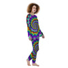 Illusion Optical Psychedelic Spiral Women's Pajamas-grizzshop