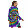 Illusion Optical Psychedelic Spiral Women's Robe-grizzshop