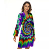 Illusion Optical Psychedelic Spiral Women's Robe-grizzshop