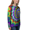 Illusion Optical Psychedelic Spiral Women's Sweatshirt-grizzshop