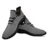 Illusion Optical Psychedelic Web Black Athletic Shoes-grizzshop