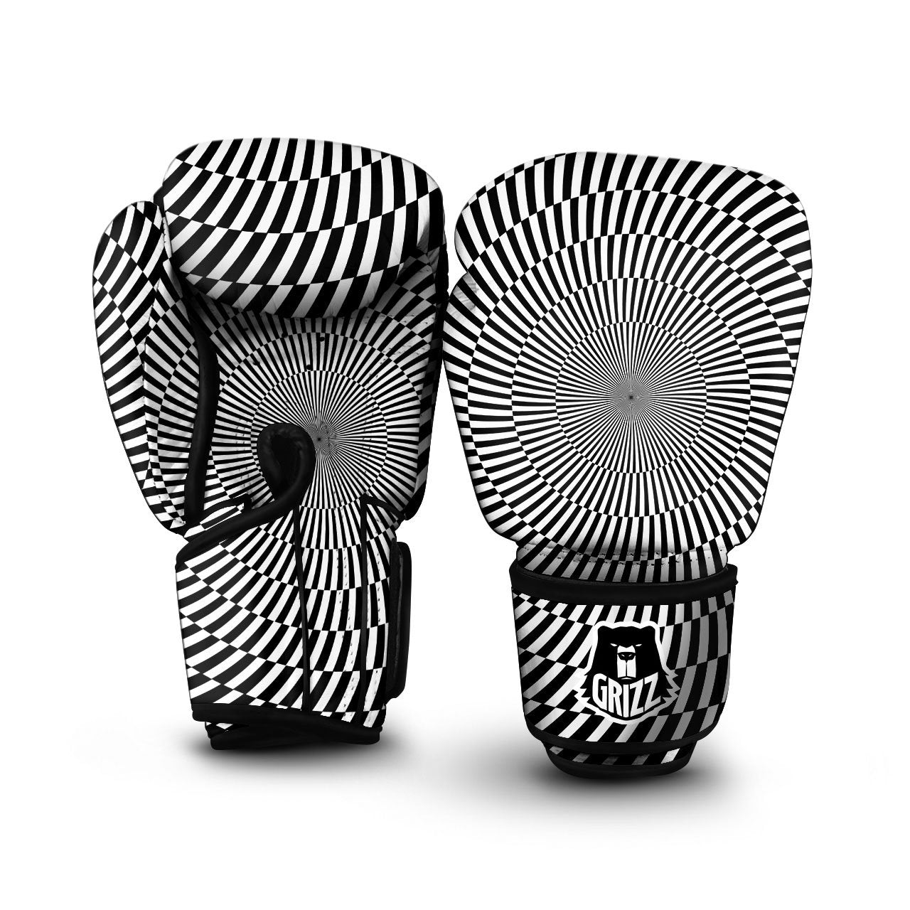 Illusion Optical Psychedelic Web Boxing Gloves-grizzshop