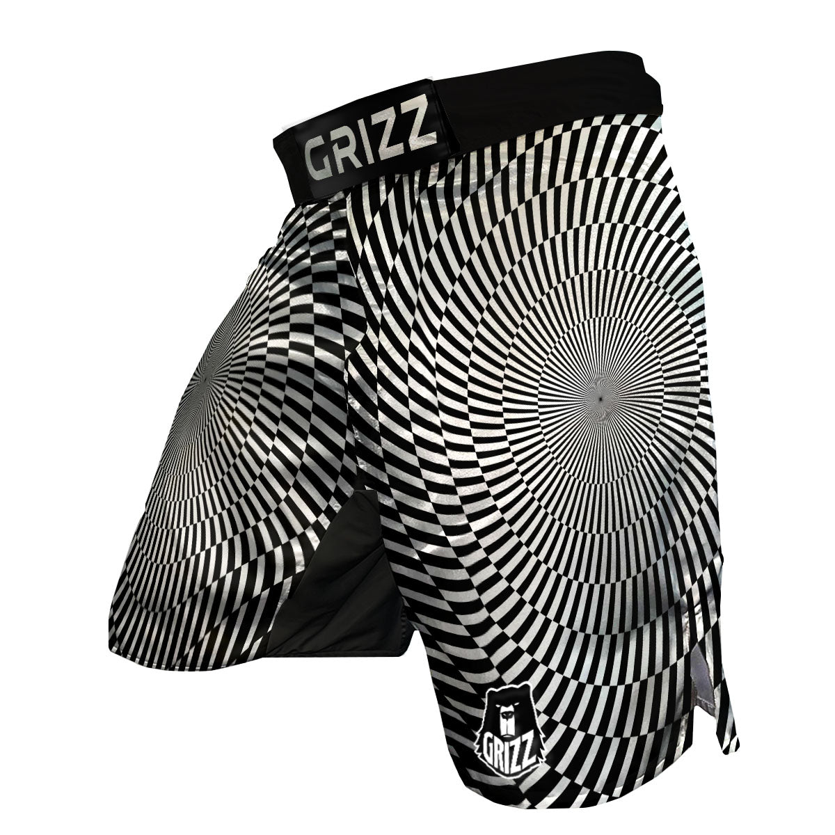 Illusion Optical Psychedelic Web MMA Shorts-grizzshop