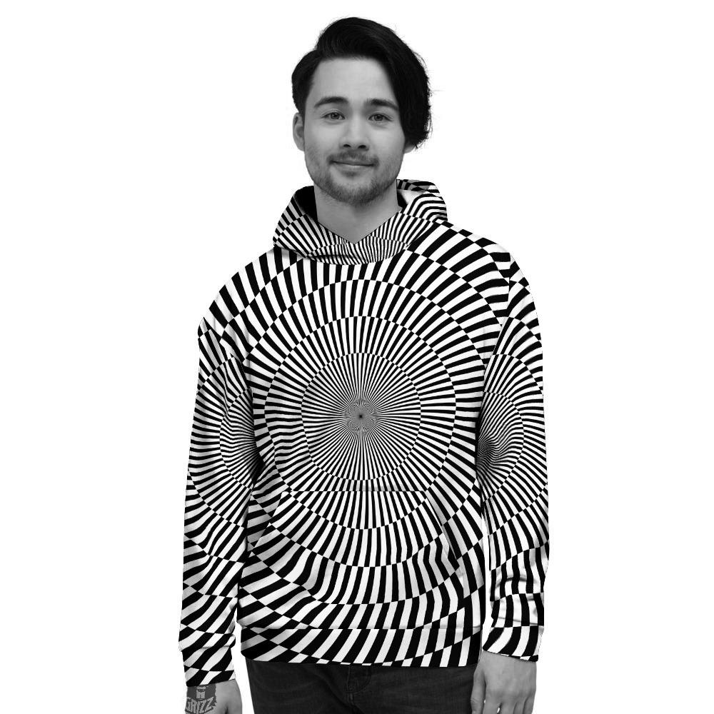 Illusion Optical Psychedelic Web Men's Hoodie-grizzshop