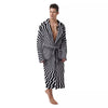 Illusion Optical Psychedelic Web Men's Robe-grizzshop