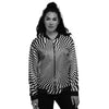 Illusion Optical Psychedelic Web Women's Bomber Jacket-grizzshop