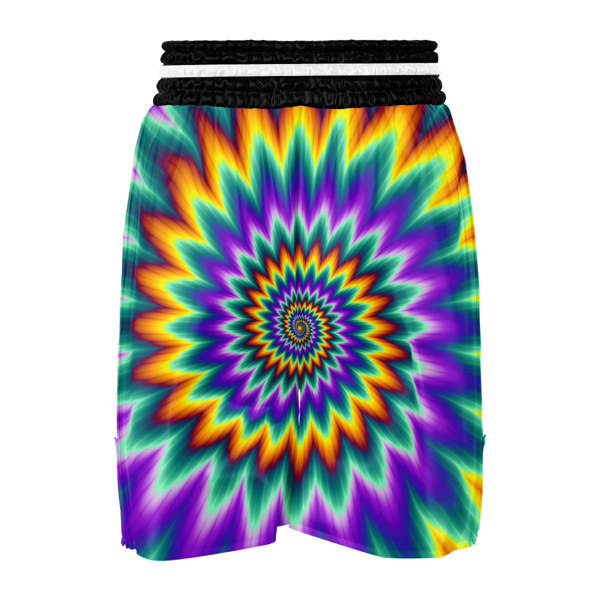 Illusion Optical Rave Psychedelic Boxing Shorts-grizzshop