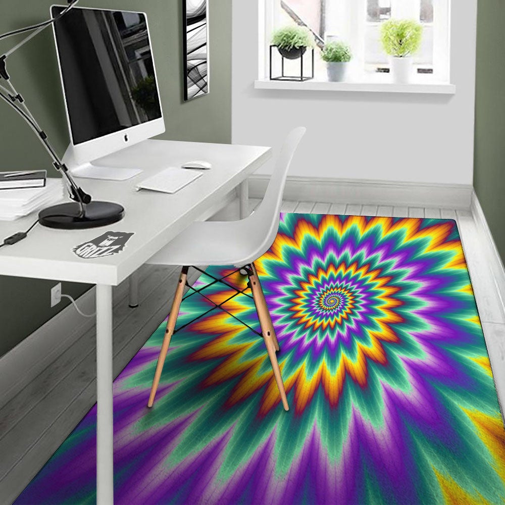 Illusion Optical Rave Psychedelic Floor Mat-grizzshop