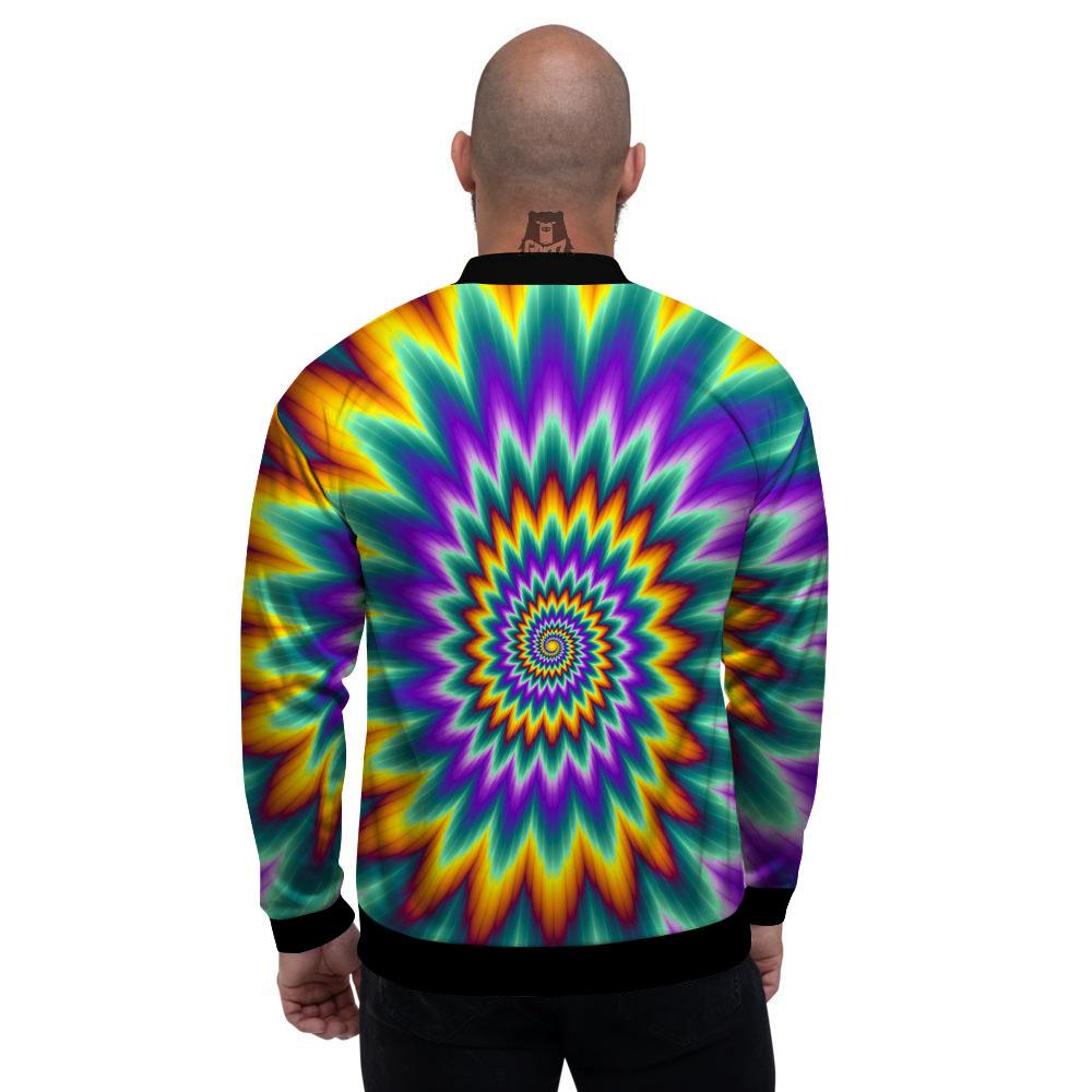 Illusion Optical Rave Psychedelic Men's Bomber Jacket-grizzshop