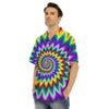 Illusion Optical Rave Psychedelic Men's Hawaiian Shirt-grizzshop