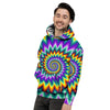 Illusion Optical Rave Psychedelic Men's Hoodie-grizzshop