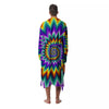 Illusion Optical Rave Psychedelic Men's Robe-grizzshop