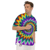 Illusion Optical Rave Psychedelic Men's Short Sleeve Shirts-grizzshop