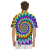 Illusion Optical Rave Psychedelic Men's Short Sleeve Shirts-grizzshop