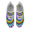 Illusion Optical Rave Psychedelic White Athletic Shoes-grizzshop