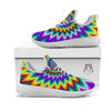 Illusion Optical Rave Psychedelic White Athletic Shoes-grizzshop