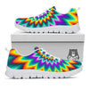 Illusion Optical Rave Psychedelic White Sneaker-grizzshop