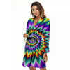 Illusion Optical Rave Psychedelic Women's Robe-grizzshop