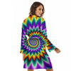 Illusion Optical Rave Psychedelic Women's Robe-grizzshop