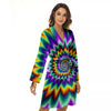 Illusion Optical Rave Psychedelic Women's Robe-grizzshop