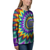 Illusion Optical Rave Psychedelic Women's Sweatshirt-grizzshop