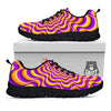 Illusion Optical Wave Psychedelic Black Sneaker-grizzshop