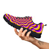 Illusion Optical Wave Psychedelic Black Sneaker-grizzshop