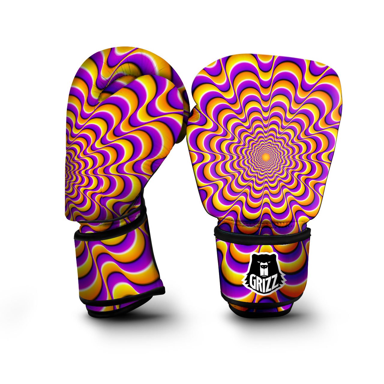 Illusion Optical Wave Psychedelic Boxing Gloves-grizzshop