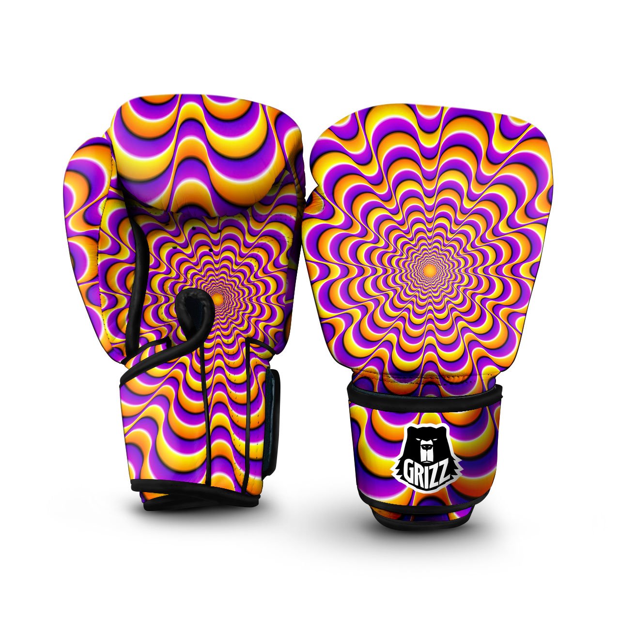 Illusion Optical Wave Psychedelic Boxing Gloves-grizzshop