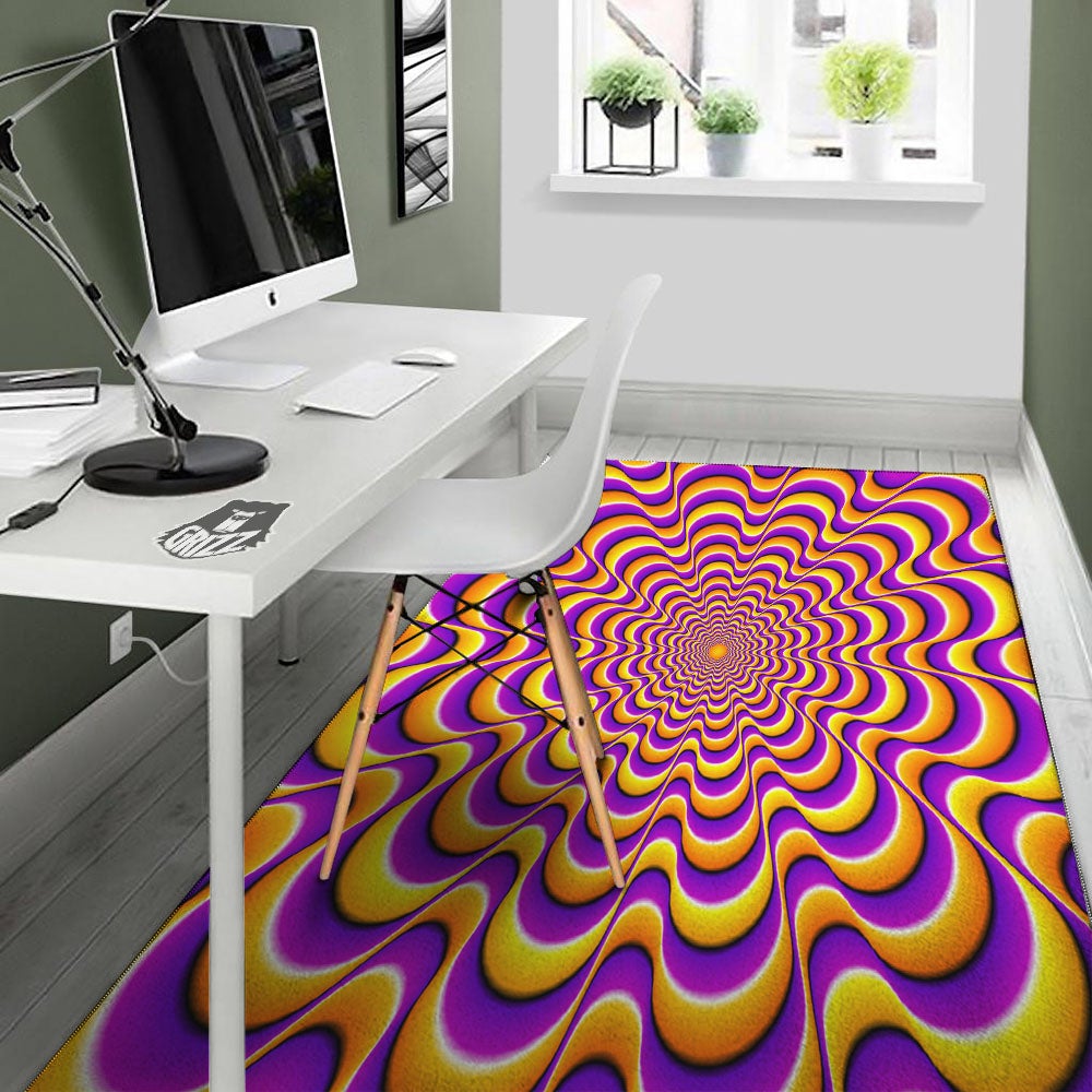 Illusion Optical Wave Psychedelic Floor Mat-grizzshop