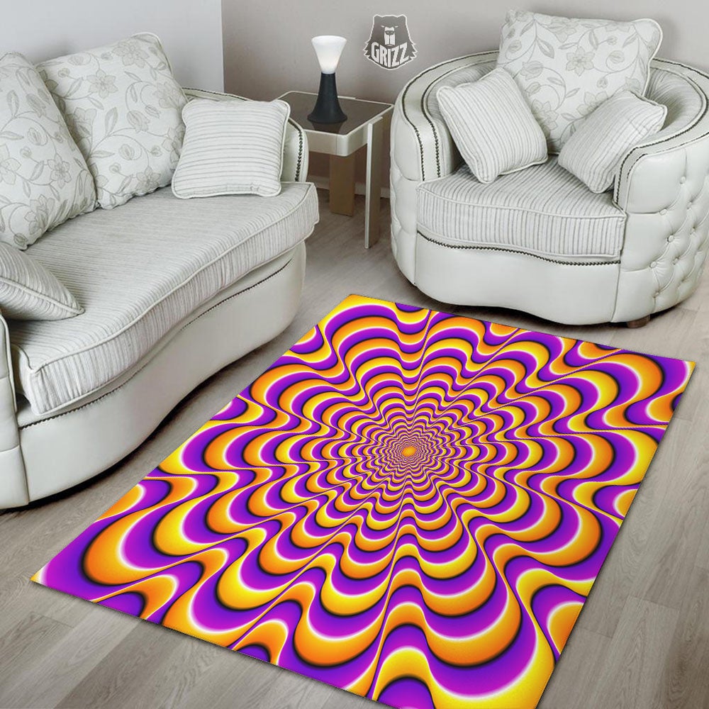 Illusion Optical Wave Psychedelic Floor Mat-grizzshop