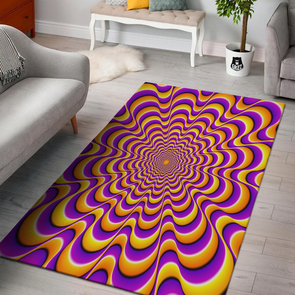 Illusion Optical Wave Psychedelic Floor Mat-grizzshop