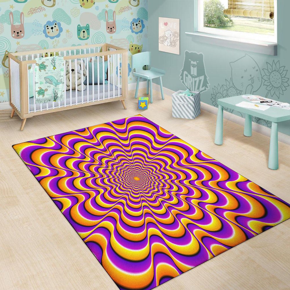 Illusion Optical Wave Psychedelic Floor Mat-grizzshop