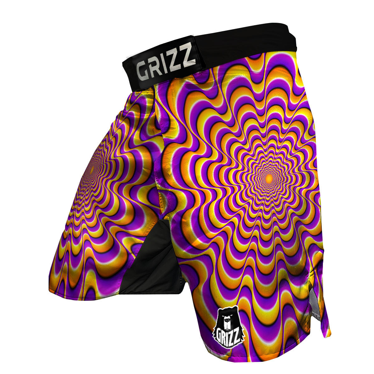 Illusion Optical Wave Psychedelic MMA Shorts-grizzshop