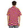 Illusion Optical Wave Psychedelic Men's Hawaiian Shirt-grizzshop